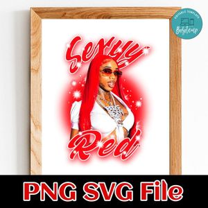 Sexyy Red Customer Request PNG file template