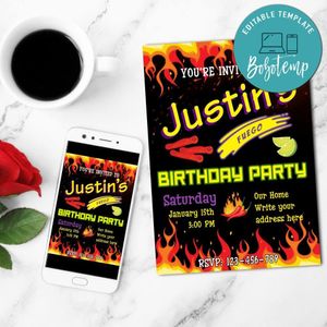 Takis Birthday Flyer Template Customizable Instant Download
