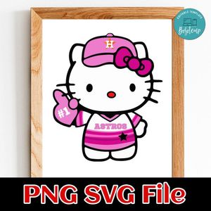 Houston Astros Hello Kitty Customer Request PNG file template