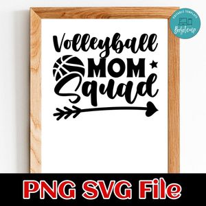 Volleyball Mom Squad PNG SVG design template