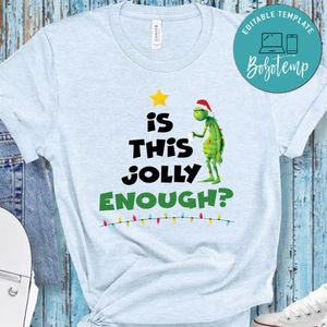 Is this Jolly Enough Grinch Christmas PNG file template