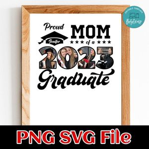 Proud mom of a 2023 graduate PNG SVG design template