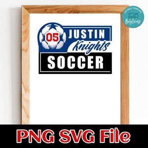 Soccer Custom Name Team Name SVG design template
