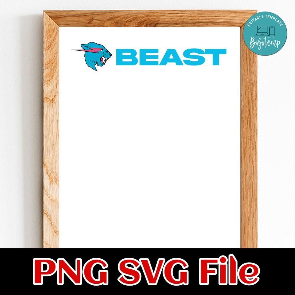 Beast Customer Request PNG file template
