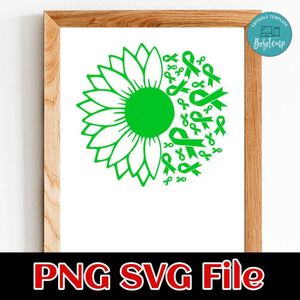 Sunflower Lymphoma SVG PNG Customizable Instant Download