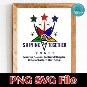 OES Order Of The Eastern Star PNG design template