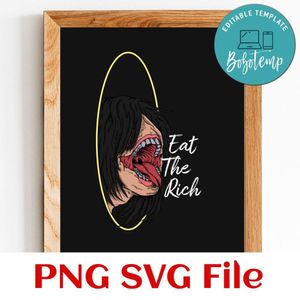 Eat the rich SVG PNG design template