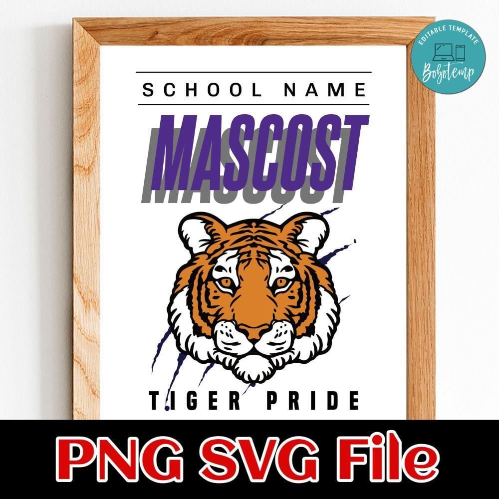 Mascot Tiger bride Customer Request PNG file template