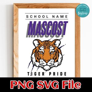 Mascot Tiger bride Customer Request PNG file template