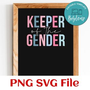 Keeper of the gender Customer Request PNG file template