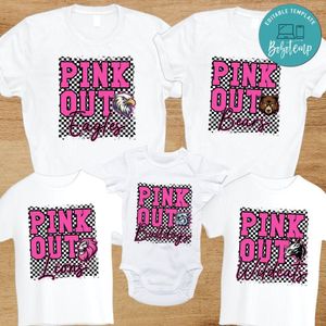 Pink out Custom Team Customer Request PNG file template