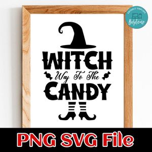 Witch way to the candy SVG PNG design template