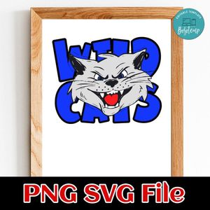 Wild Cat PNG design template