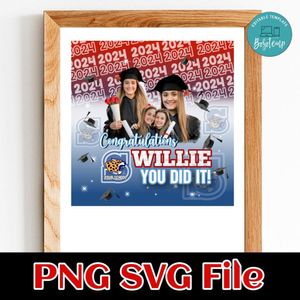 3D Graduation Customer Request PNG file template