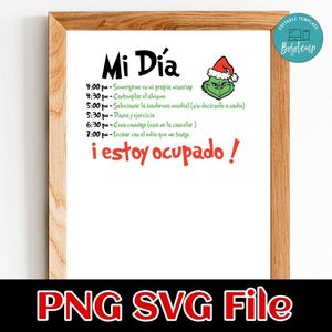 My dia i estoy ocupado Customer Request PNG file template
