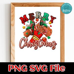 Merry Christmas black girl sneakers Customer Request PNG file template