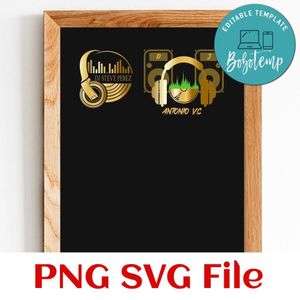 Dj headphone Customer Request PNG file template