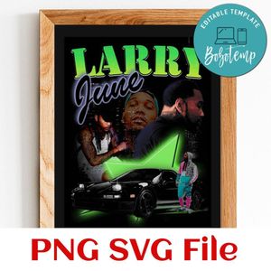 Album Poster custom photo and name Customer Request PNG file template