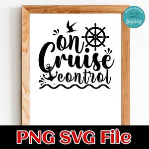 On cruise control PNG SVG design template