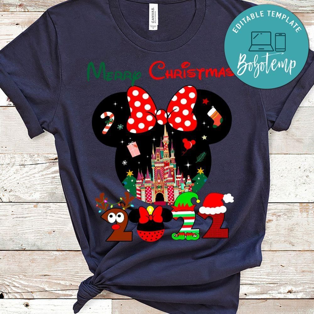 Minnie Mouse Disneyland Merry Christmas Shirt