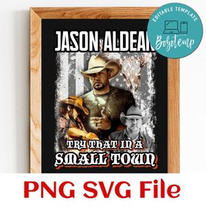 Vintage Aldean Try That In A Small Town SVG PNG design template