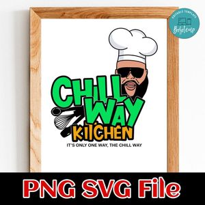 Chillway kitchen PNG SVG file template