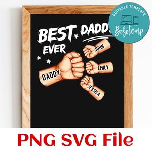 Best grandpa ever Customer Request PNG file template