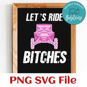 Let's ride bitches PNG file template