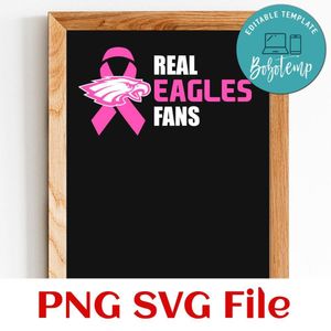 Wear Pink Philadelphia Eagles PNG SVG file template