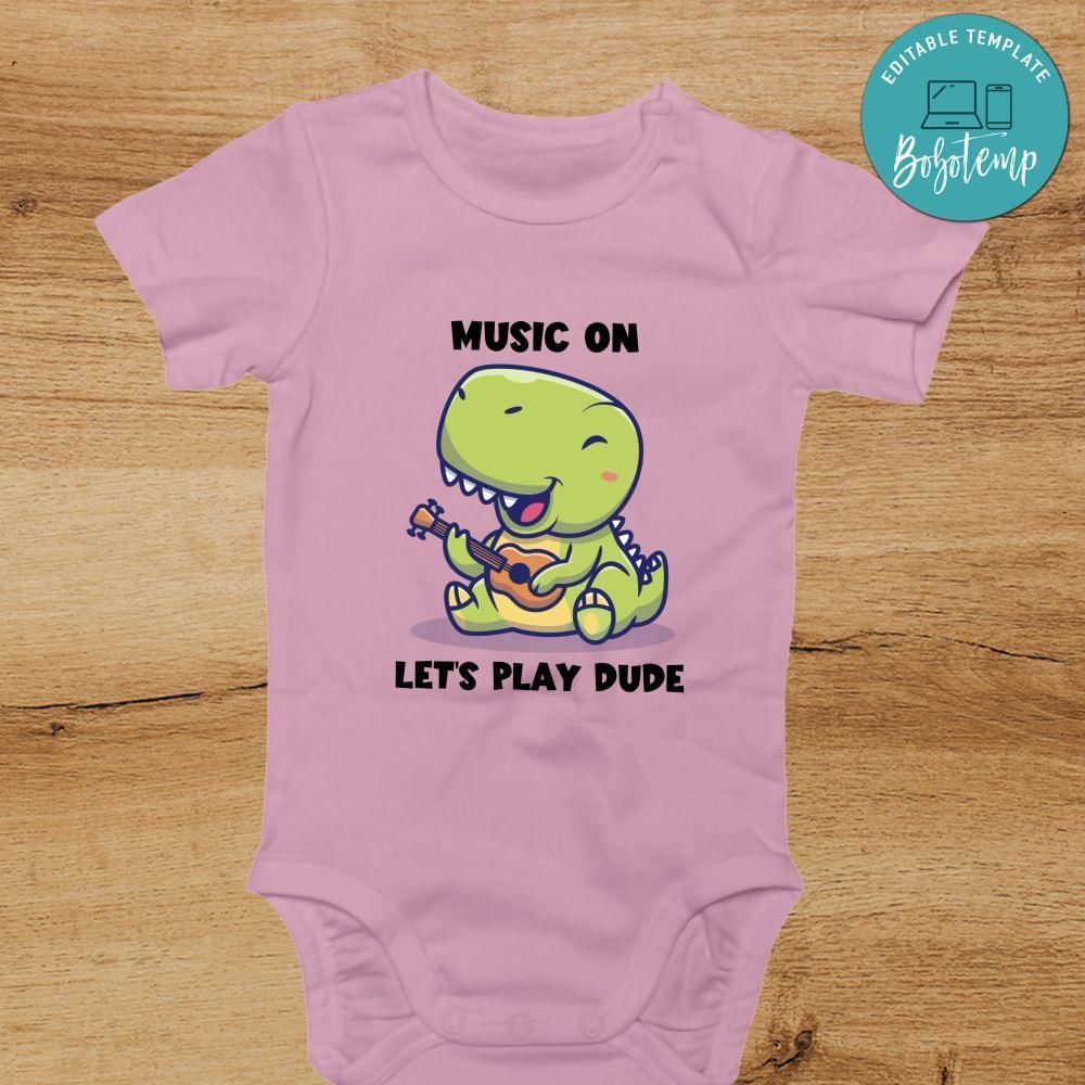 Music on let's play dude Toddler Shirt