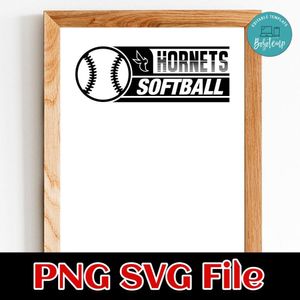 Hornets Softball SVG design template