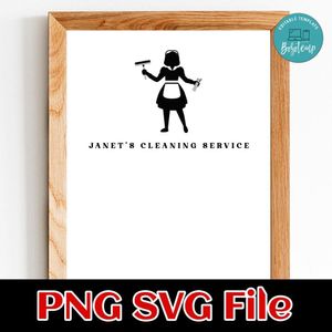 Janet’s Cleaning Service Customer Request PNG file template