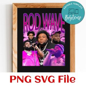 Rod wave 3 Customer Request PNG file template