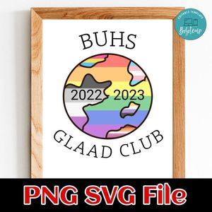 Buhs 2022 2023 glaad club PNG file template