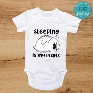 Sleeping is my plans Toddler PNG file template