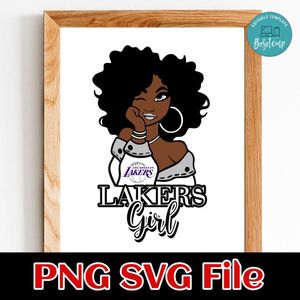 Lakers Girl Customer Request PNG file template