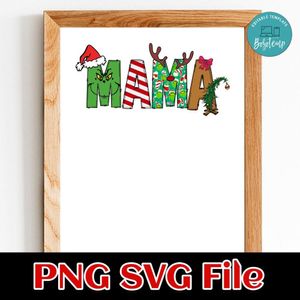 Grinch Mama Customer Request PNG file template