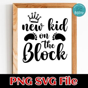 New kid on the block PNG SVG design template