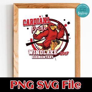 Cardinal pride Customer Request PNG file template