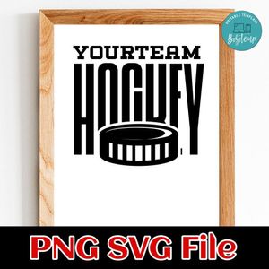 Hockey custom Name PNG SVG design template