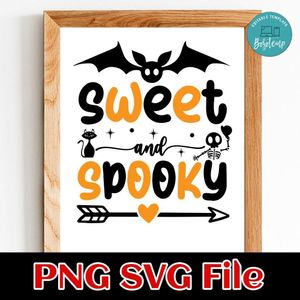 Sweet and spooky SVG PNG design template