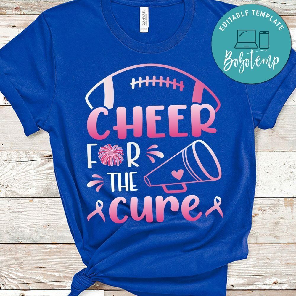 Cheer for the cure Cancer Awareness PNG file template