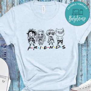 Demon Slayer Friends PNG file template