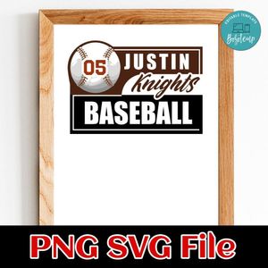 Baseball Custom Name Team Name SVG design template