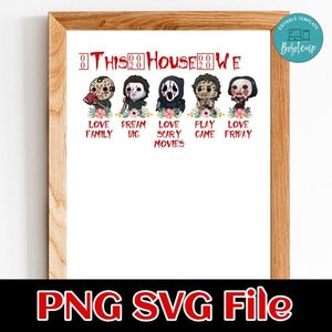 In This House We Love Family Dream SVG PNG design template
