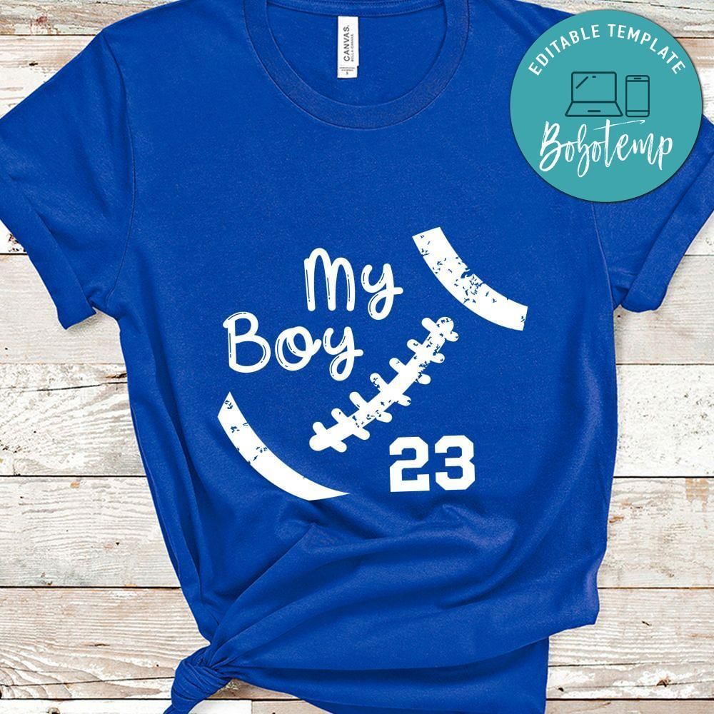 My boy football PNG file template