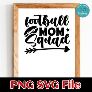 Football Mom Squad PNG SVG design template