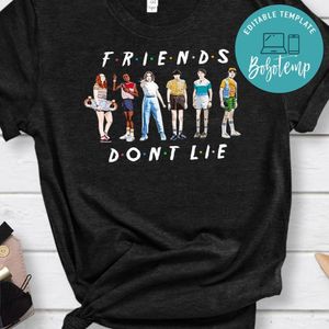 Stranger Things Friends don't lie PNG file template