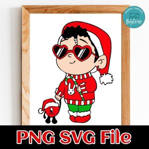 Baby Benito Christmas PNG file template