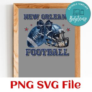 Football glitter custom team name Customer Request PNG file template